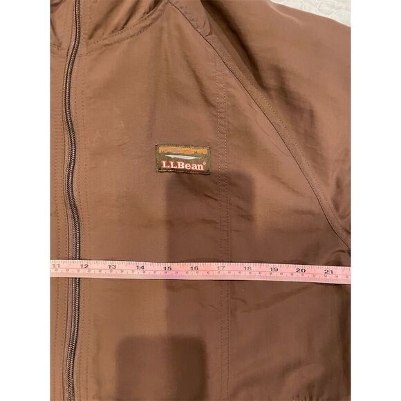 LL Bean Men's Windbreaker Jacket L Multicolor Color Block Hooded Zip - Picture 4 of 10